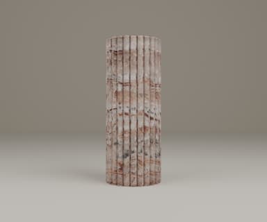 Fluted Pedestal, view 2