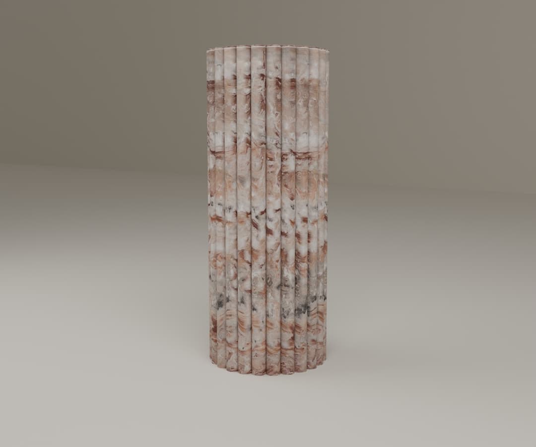 Fluted Pedestal by Hudson Stonehouse