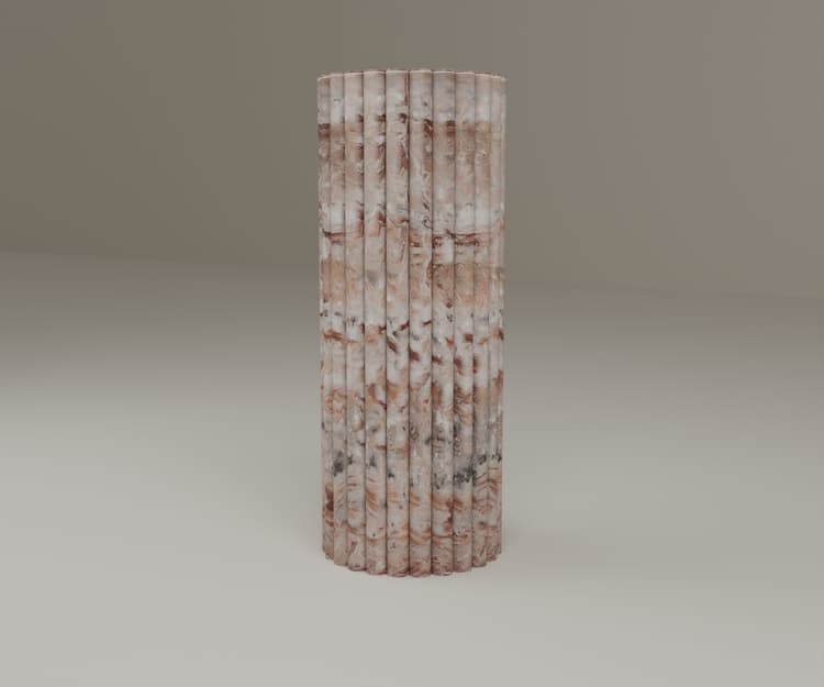Fluted Pedestal by Hudson Stonehouse