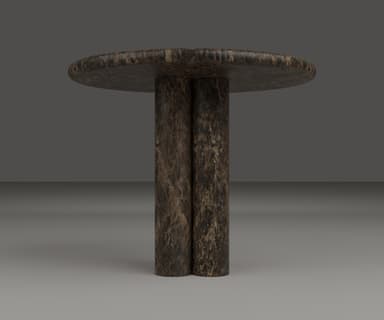 3 Cylinder Pillar Dining Table, view 2