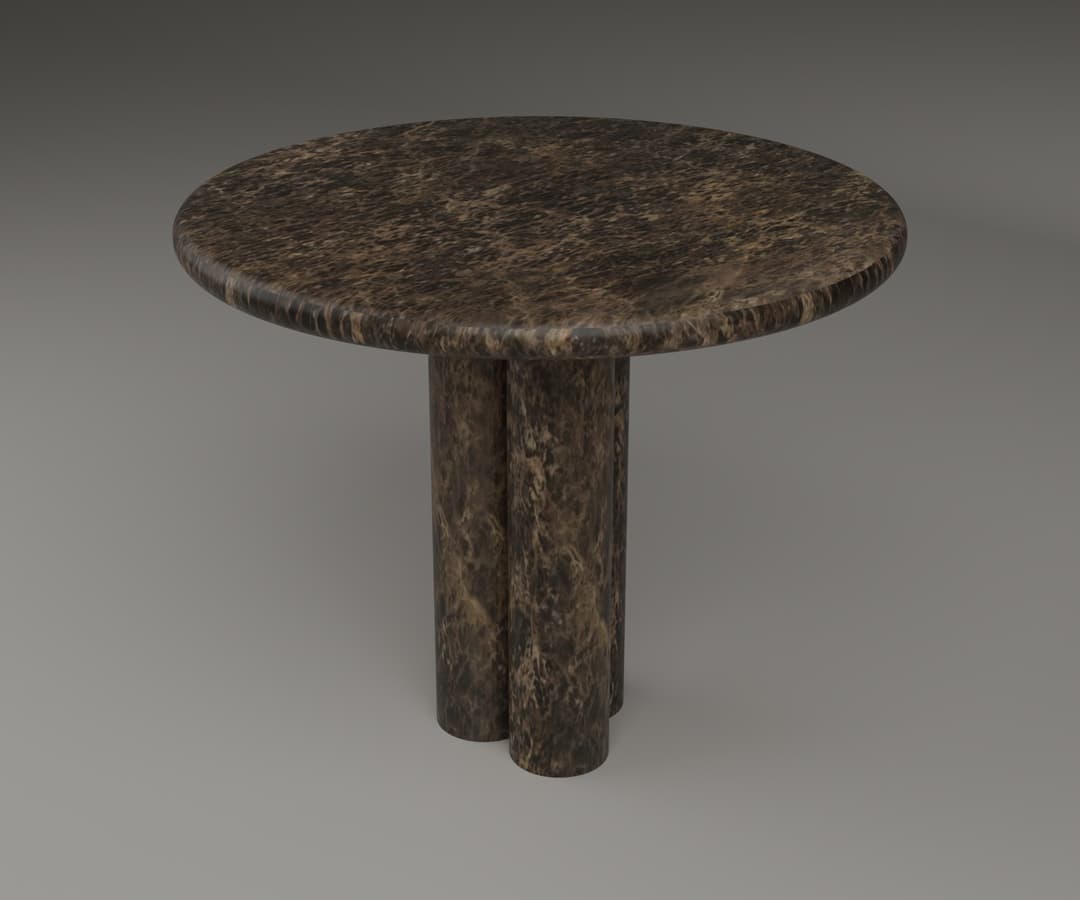 3 Cylinder Pillar Dining Table by Hudson Stonehouse