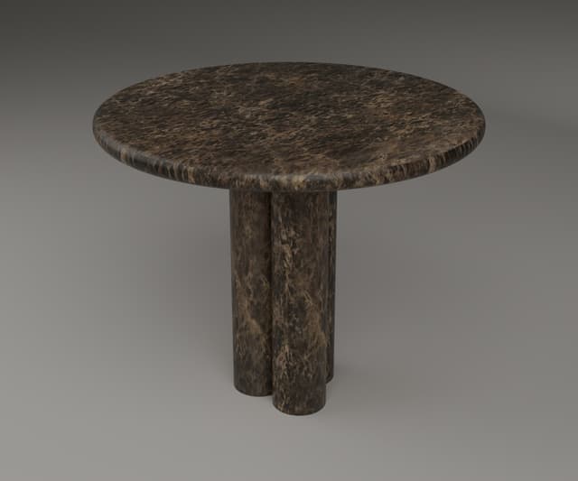 3 Cylinder Pillar Dining Table