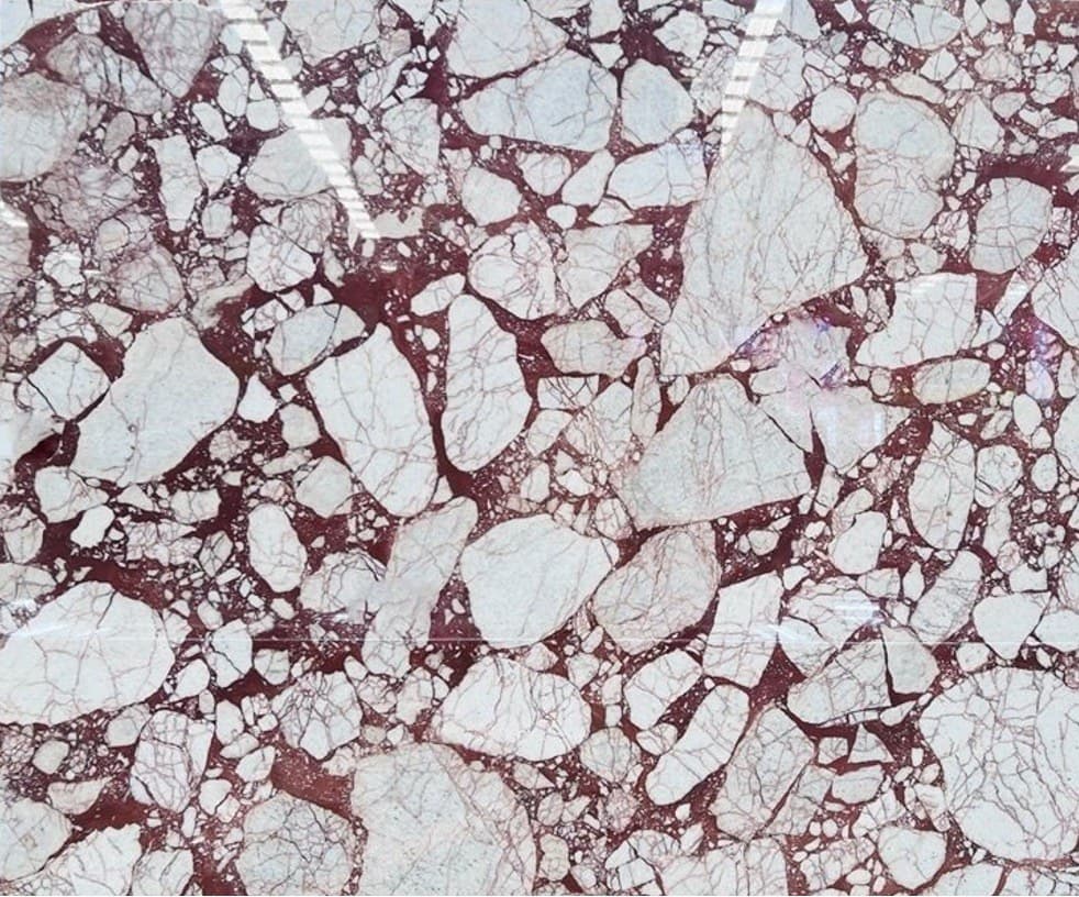 Bulgari Red marble slab