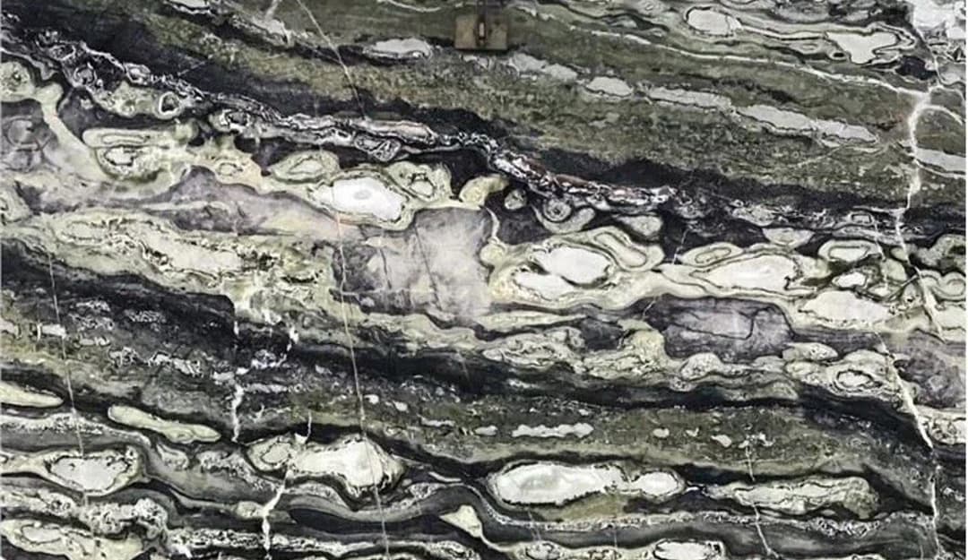 Twilight Green quartzite slab