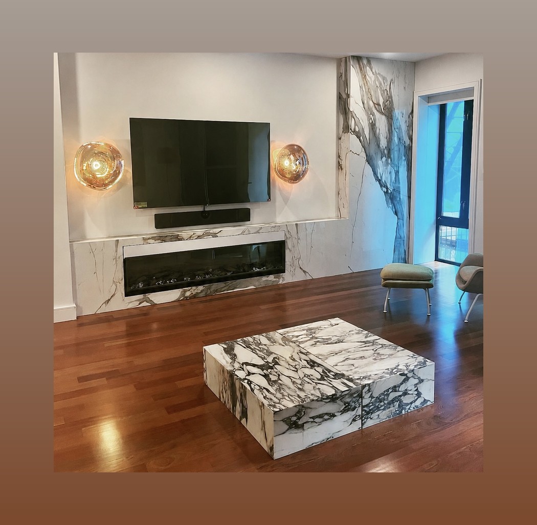 Calacatta Coffee Table in a home setting