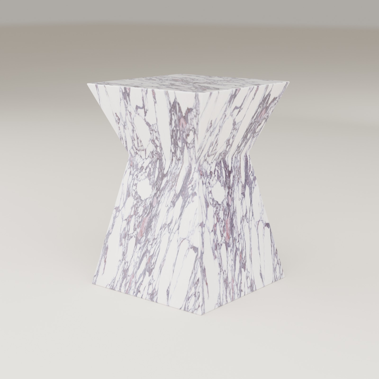 Apex Side Table in Asia Calacatta Viola