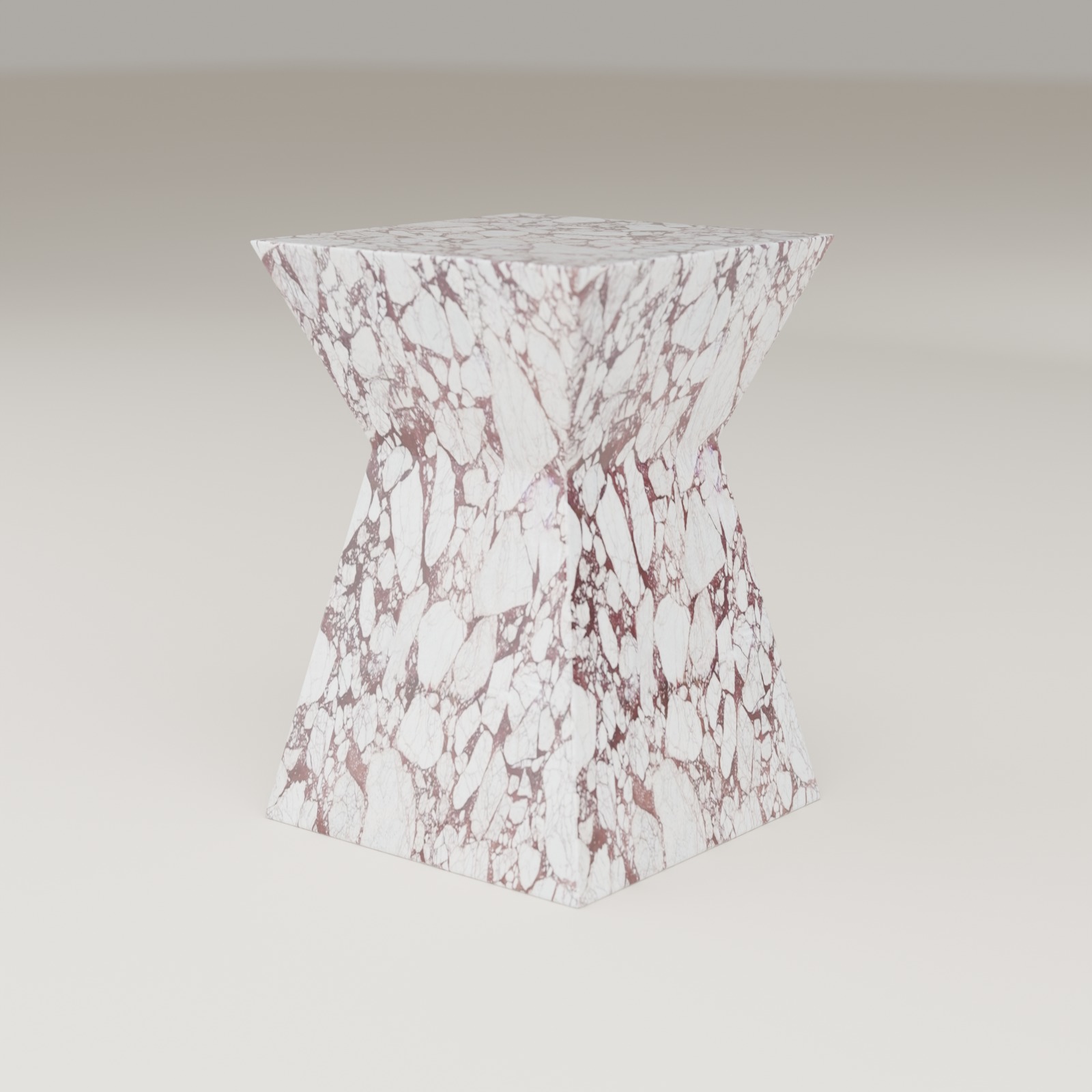 Apex Side Table in Bulgari Red