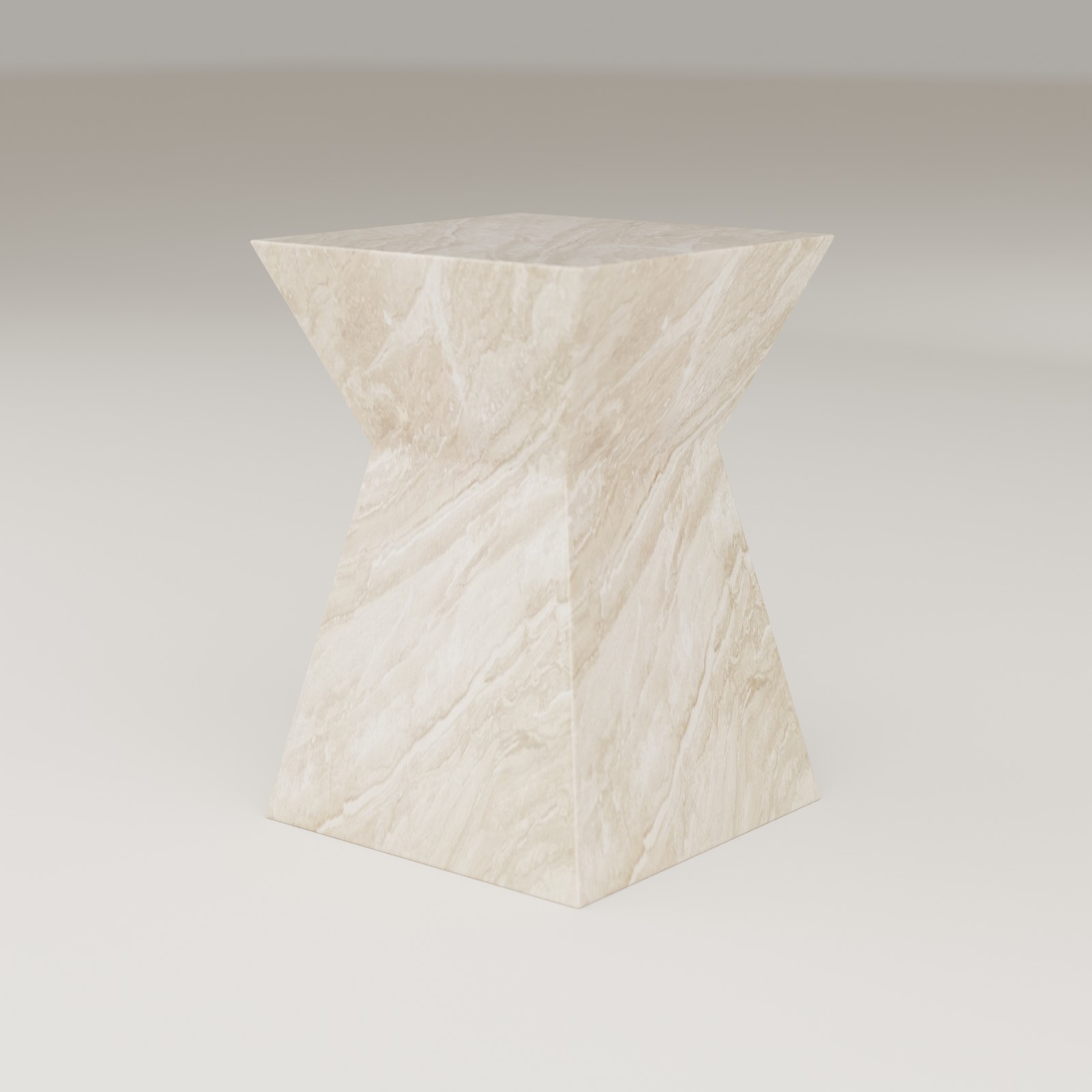 Apex Side Table in Diano Reale Marble