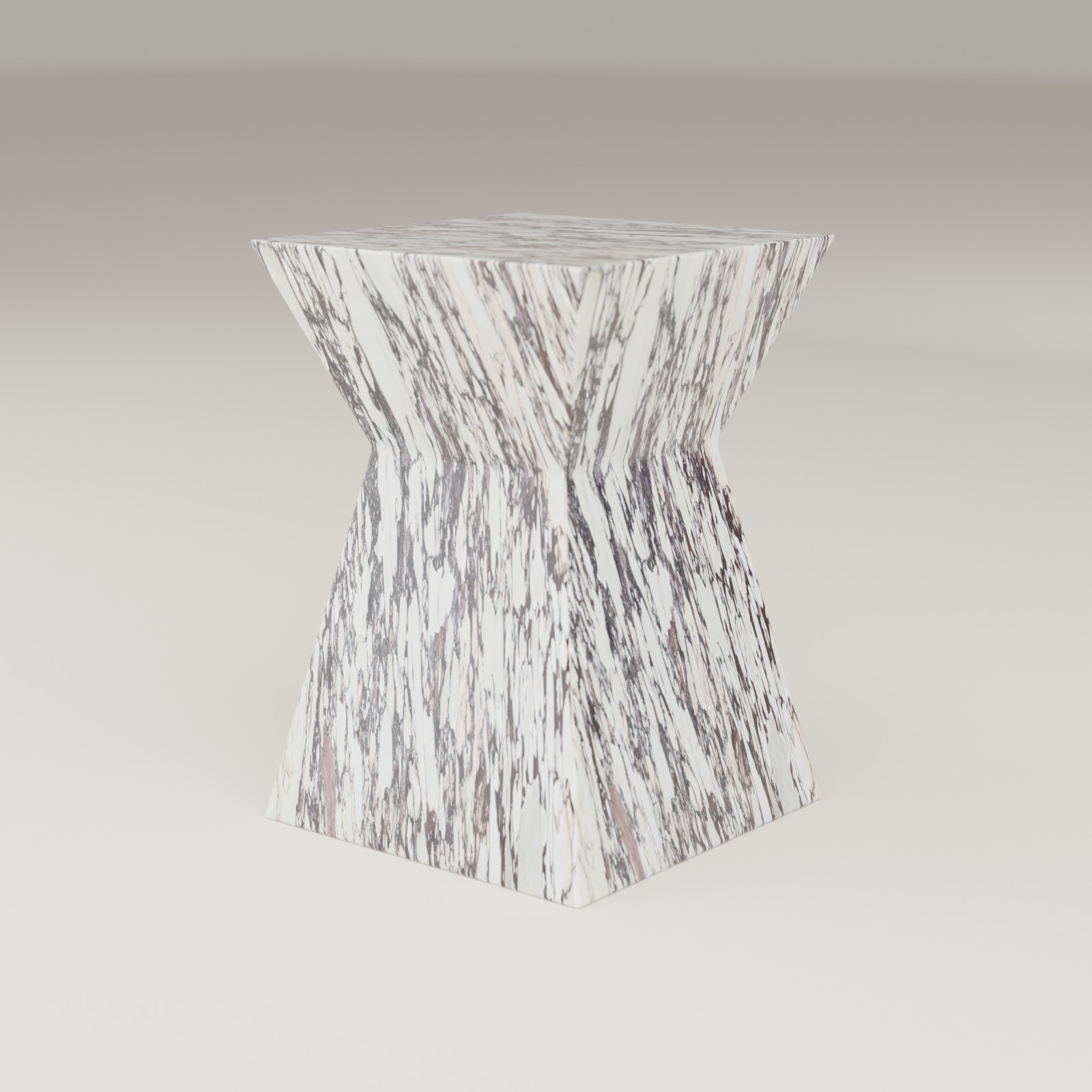 Apex Side Table in Italian Calacatta Viola