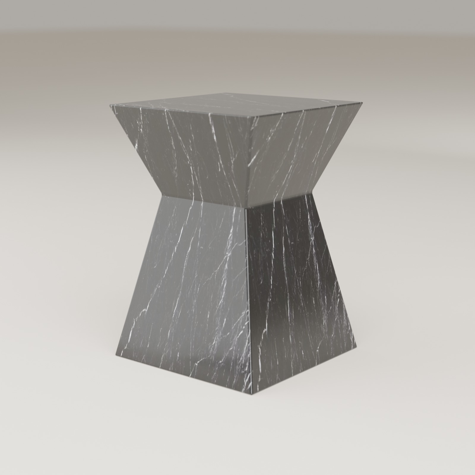 Apex Side Table in Nero Marquina