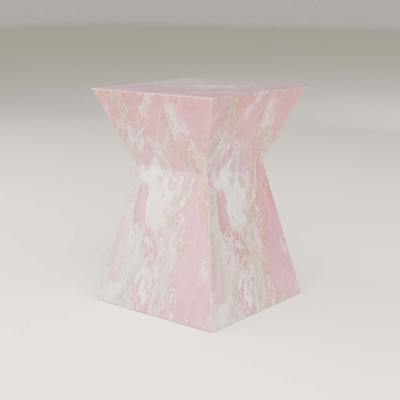 Apex Side Table in Pink Onyx