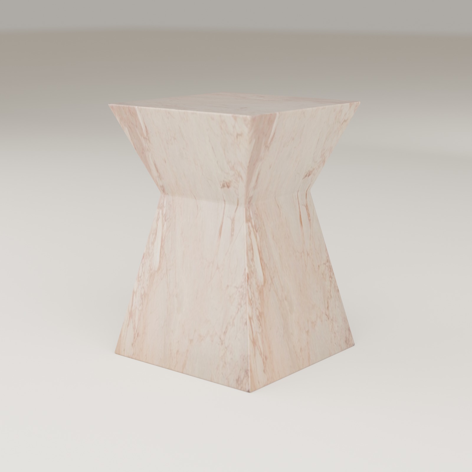 Apex Side Table in Rose Cream