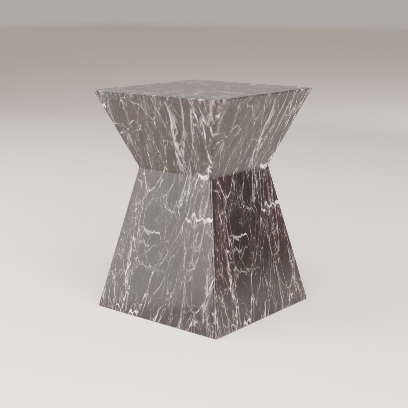 Apex Side Table in Rosso Levanto