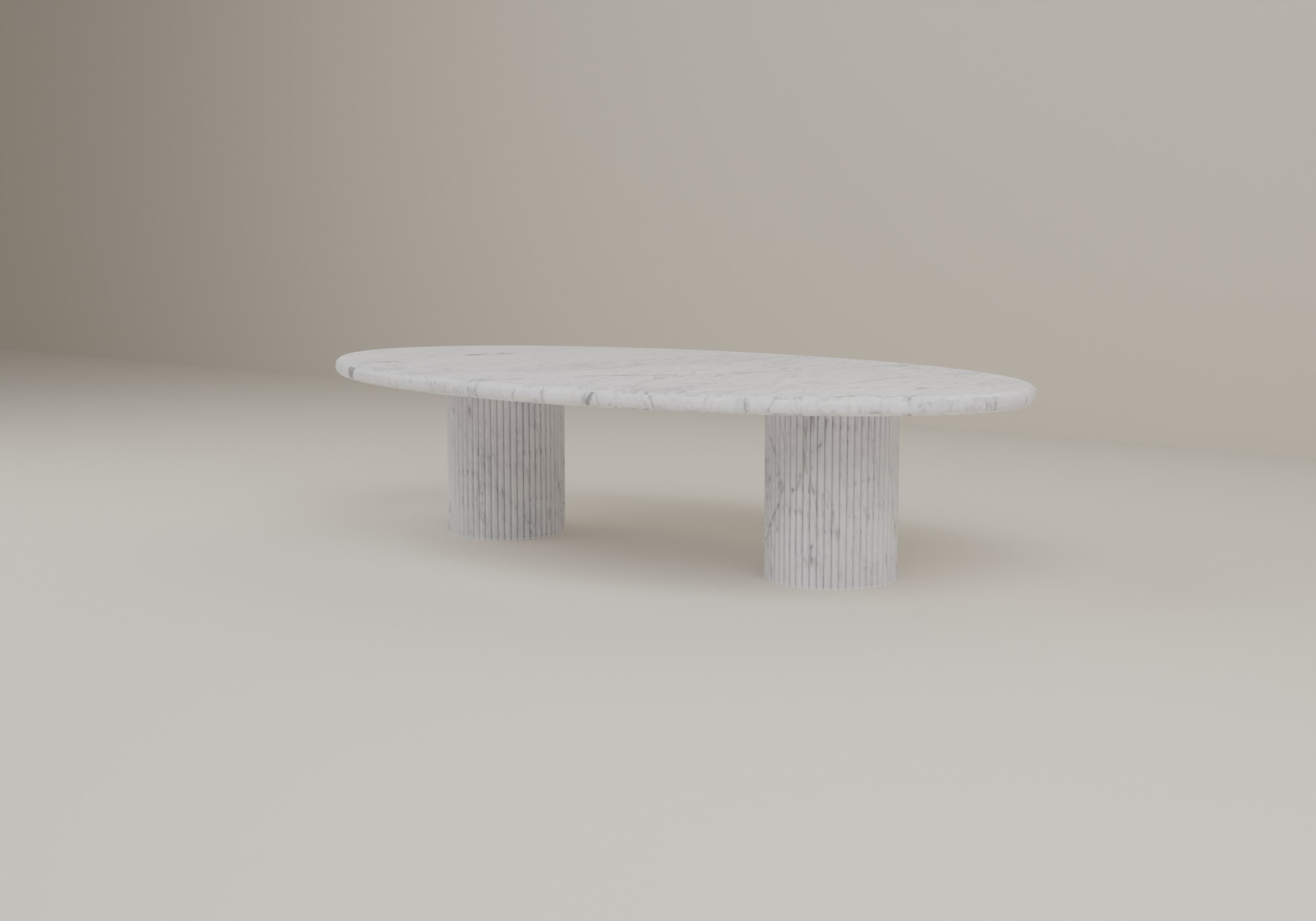 Arcstone Coffee Table in Bianco Carrara