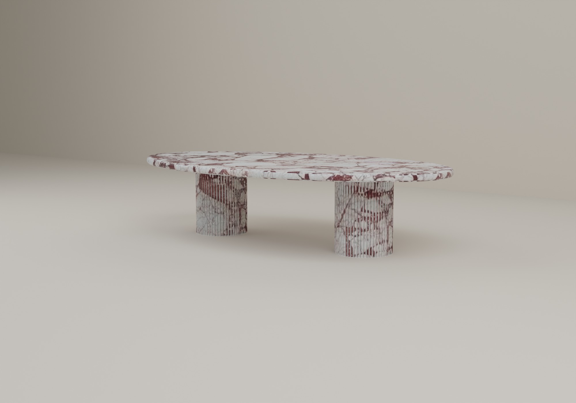 Arcstone Coffee Table in Bulgari Red