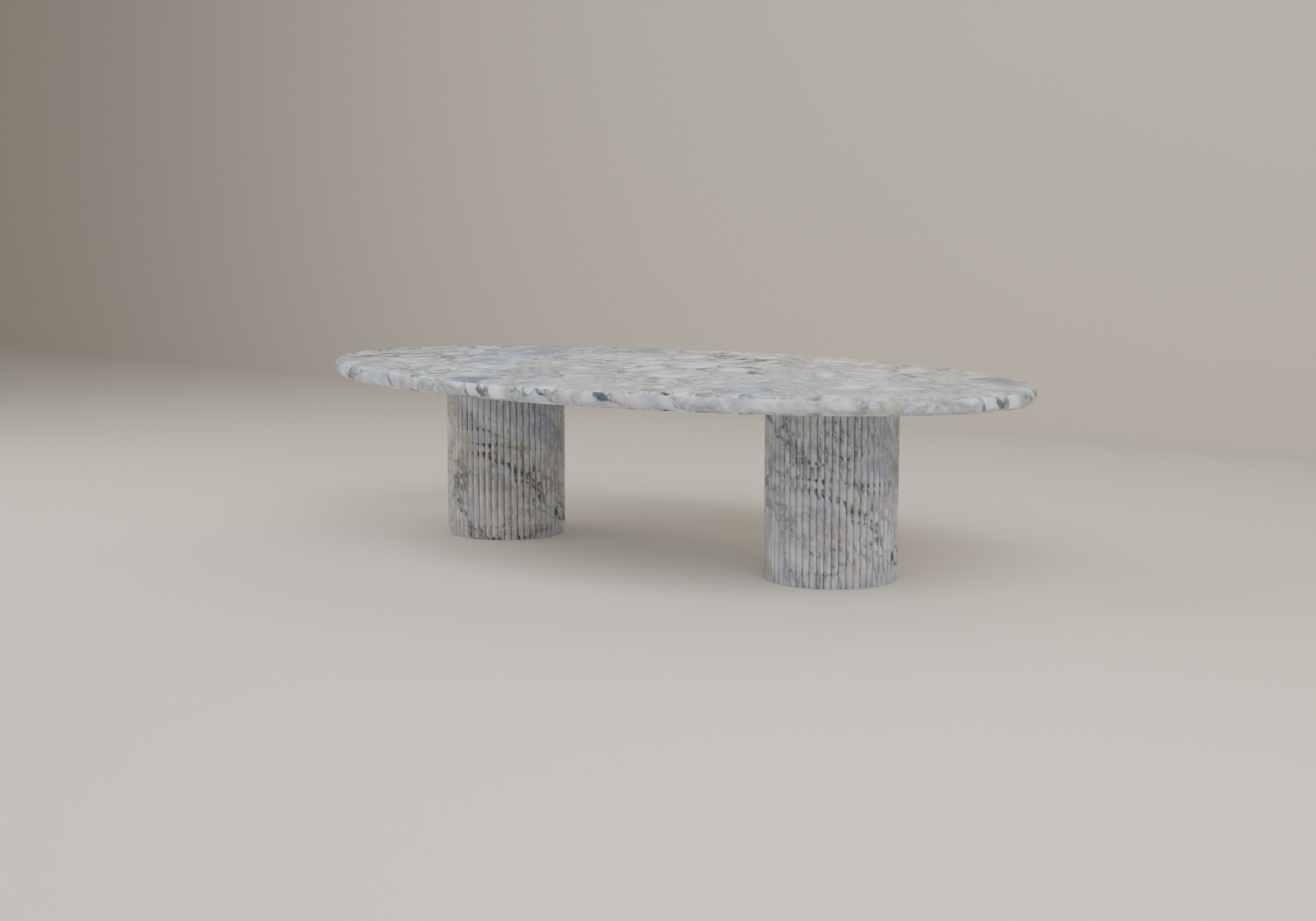 Arcstone Coffee Table in Calacatta Blue