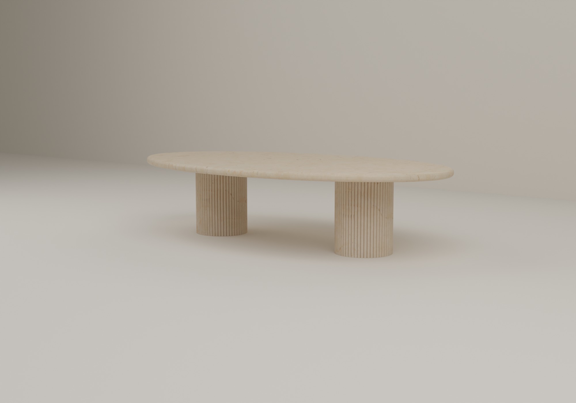 Arcstone Coffee Table in Crema Marfil