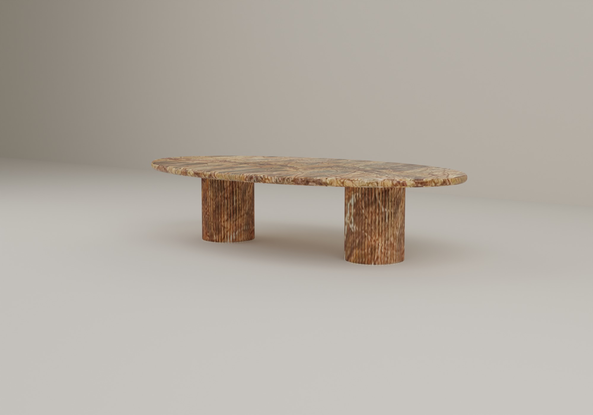 Arcstone Coffee Table in Rainforest Brown