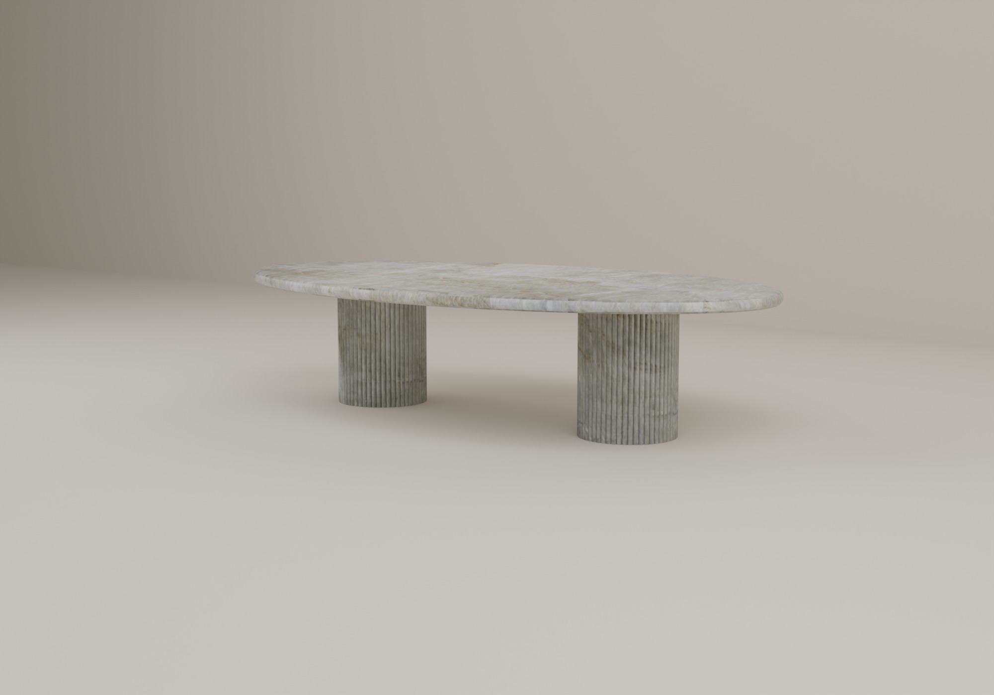 Arcstone Coffee Table in Taj Mahal