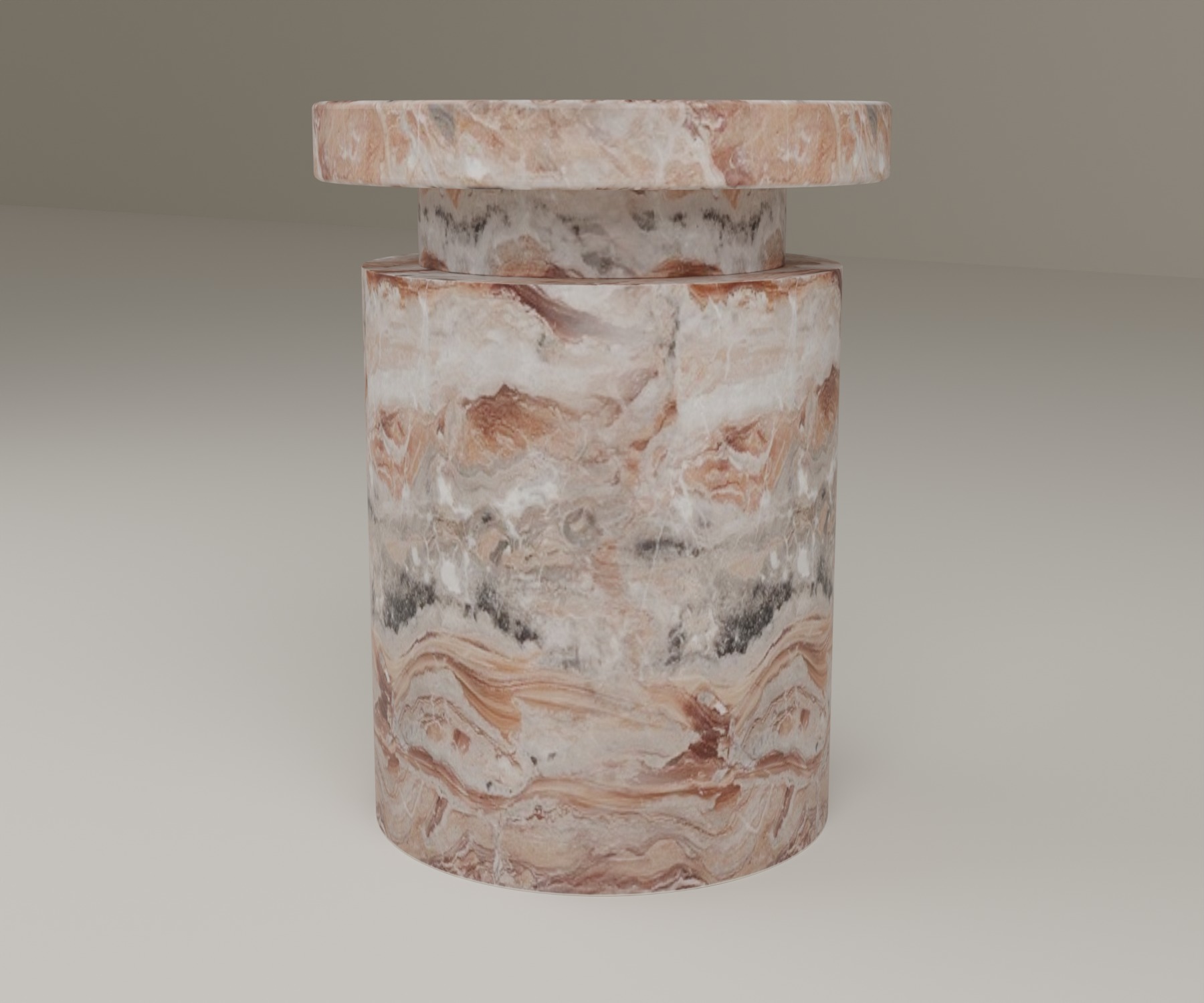 Capstone Side Table in Arabescato Orobico Rosso