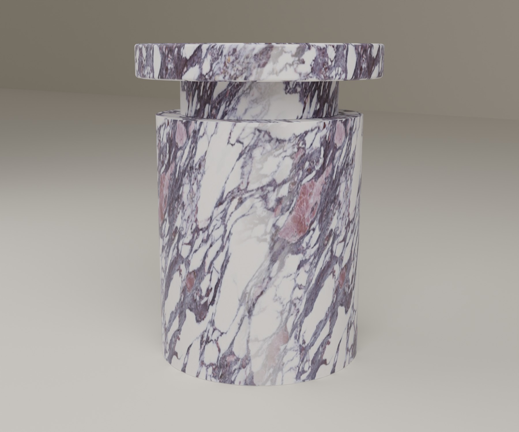 Capstone Side Table in Asia Calacatta Viola