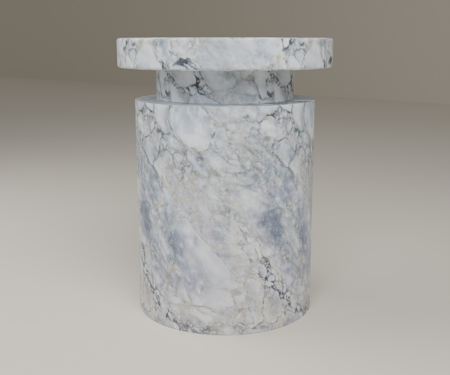 Capstone Side Table in Calacatta Blue