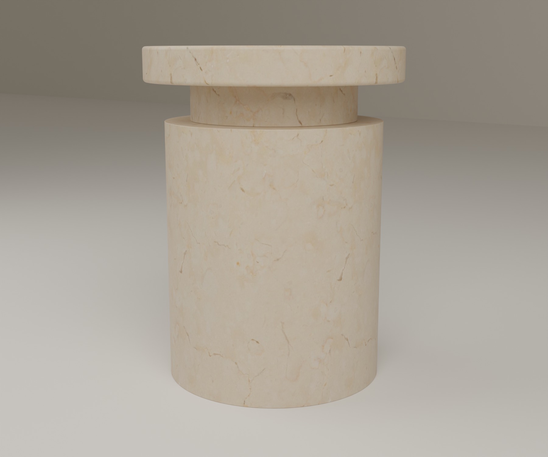 Capstone Side Table in Crema Marfil