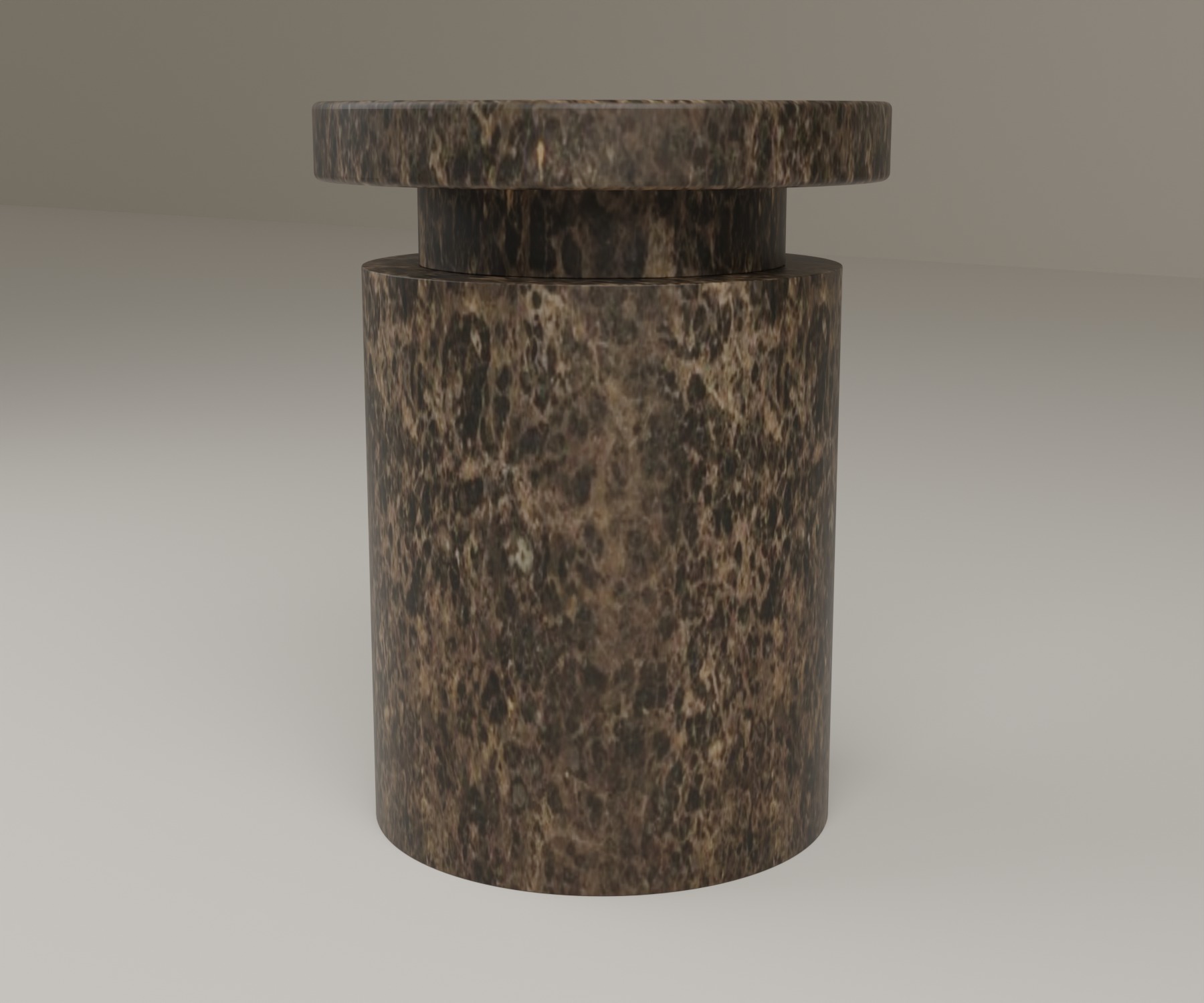 Capstone Side Table in Dark Emperador