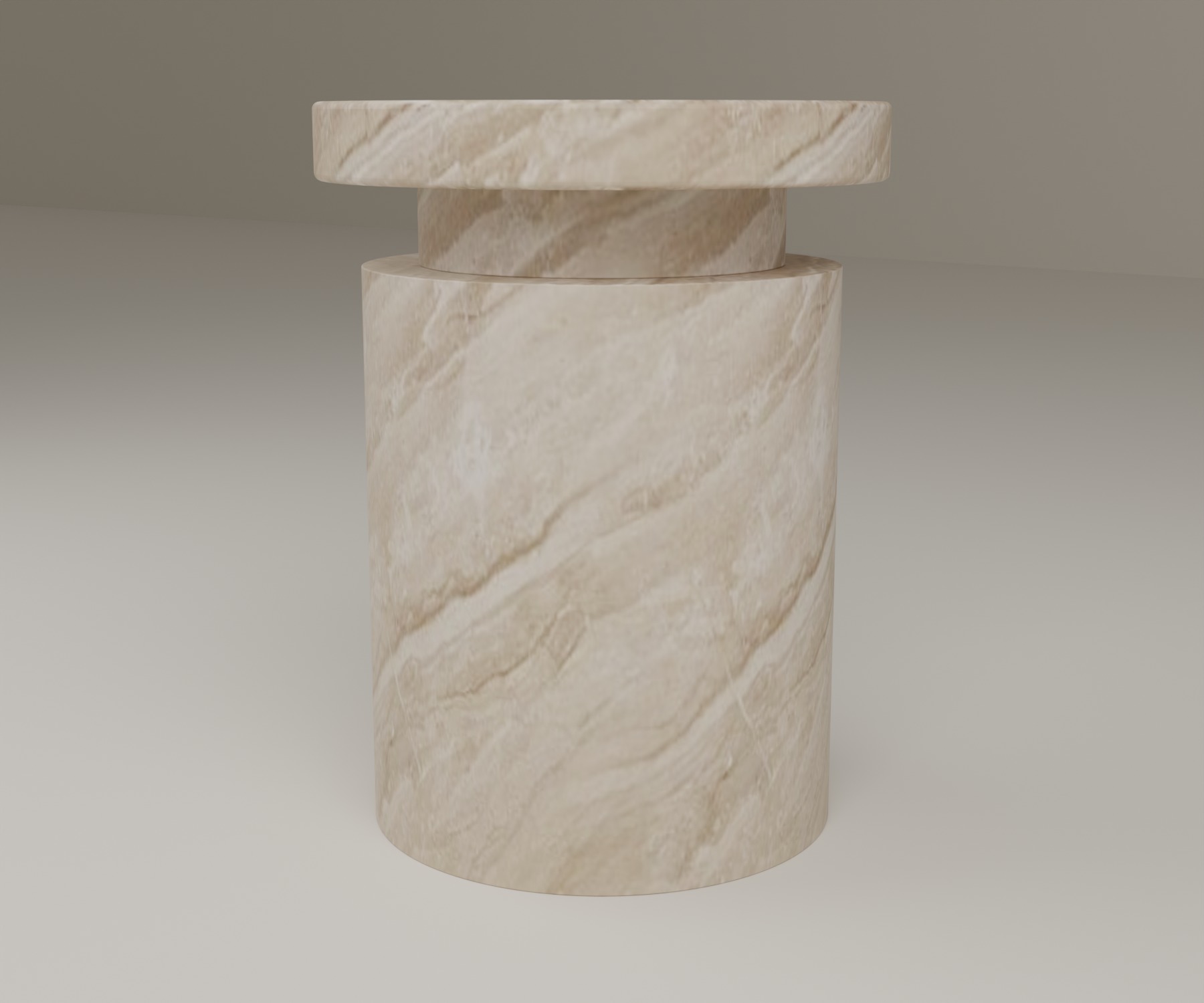 Capstone Side Table in Diano Reale Marble