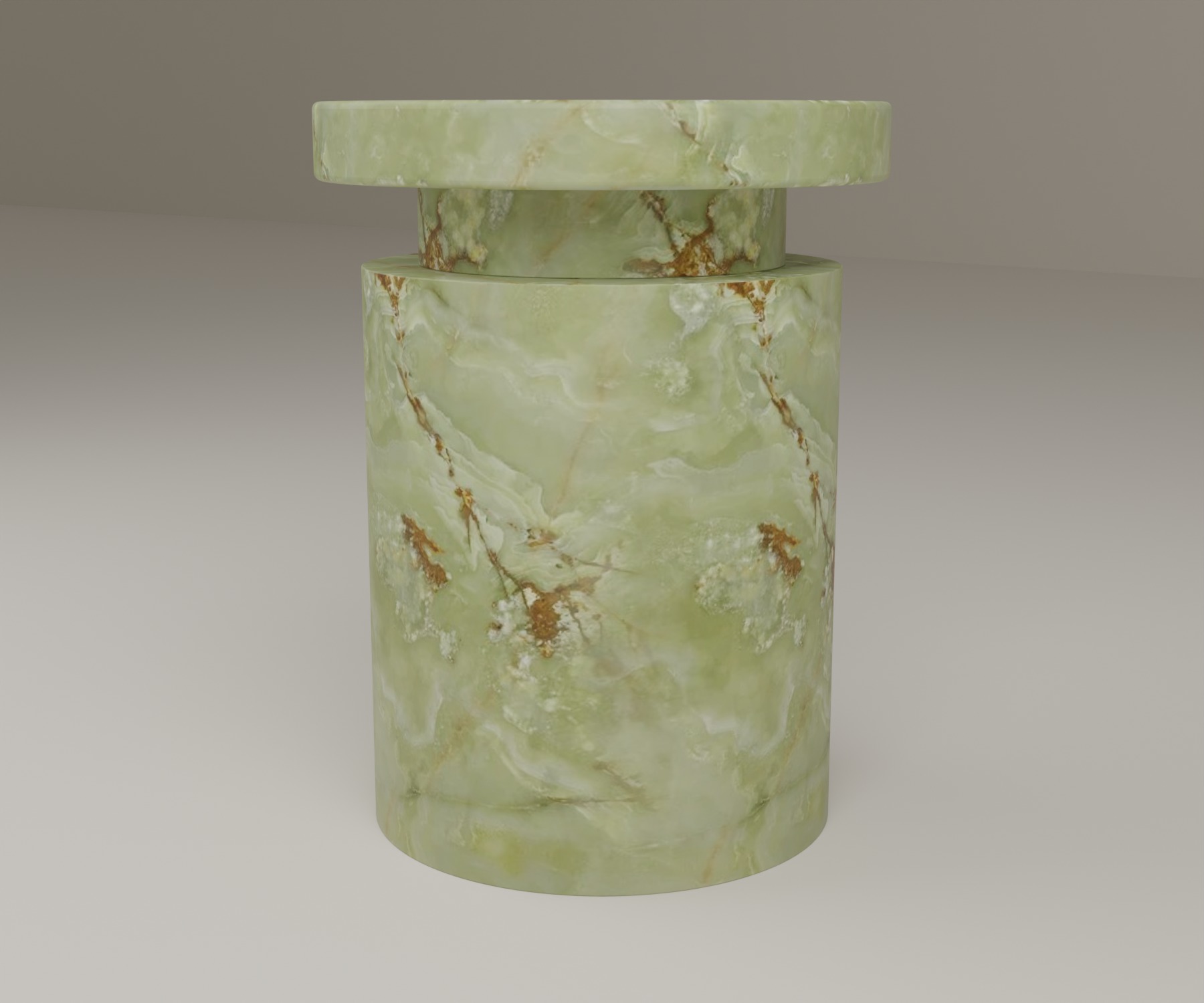 Capstone Side Table in Green Onyx