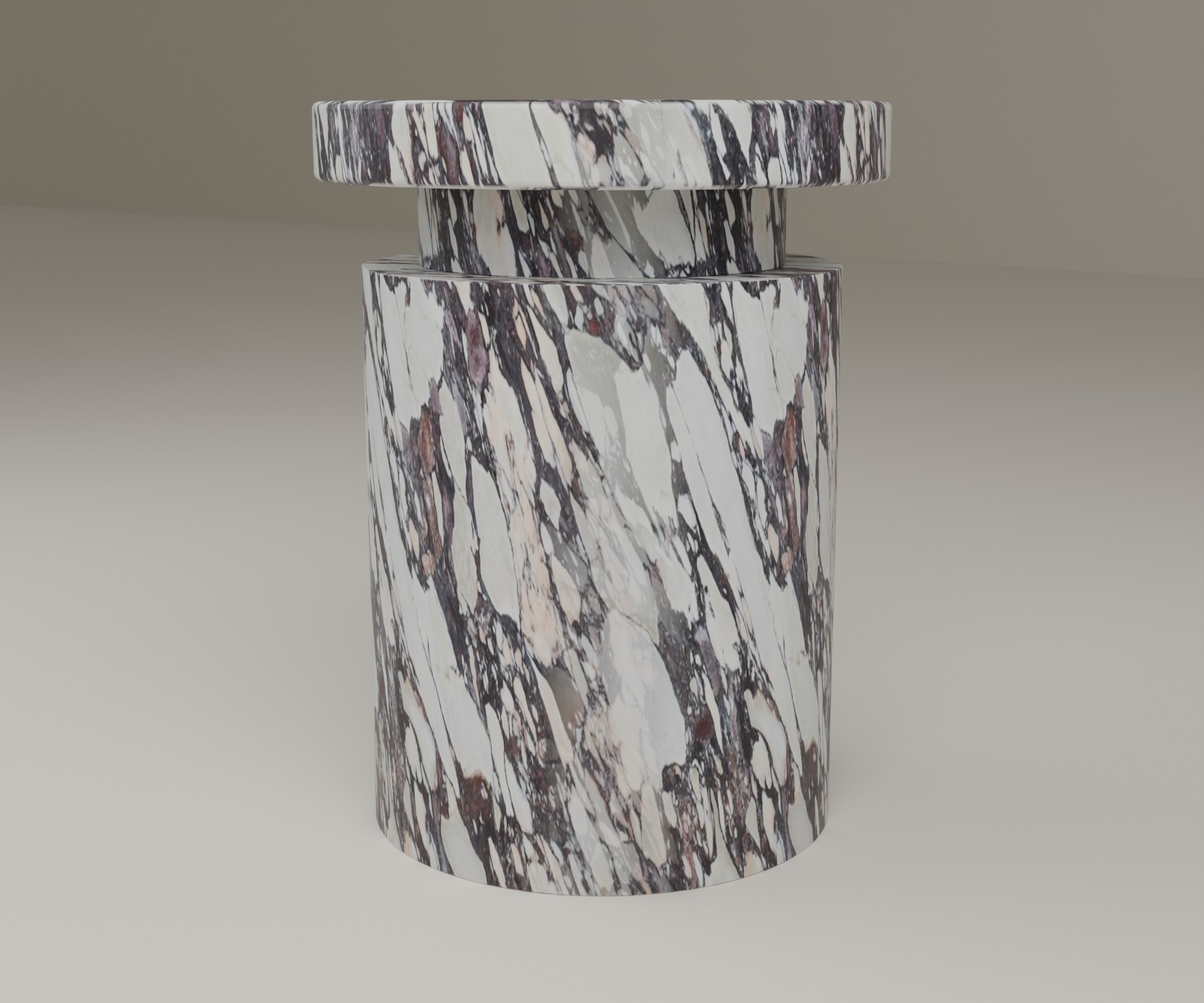 Capstone Side Table in Italian Calacatta Viola