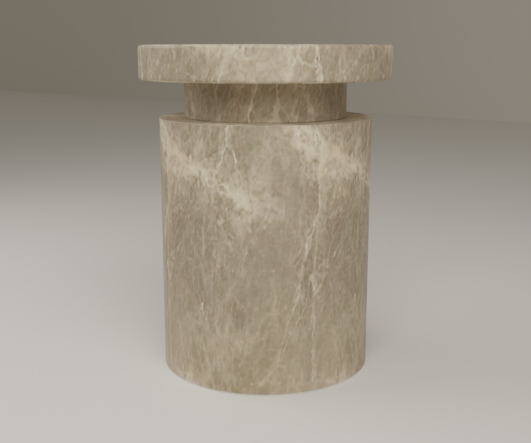 Capstone Side Table in Light Emperador
