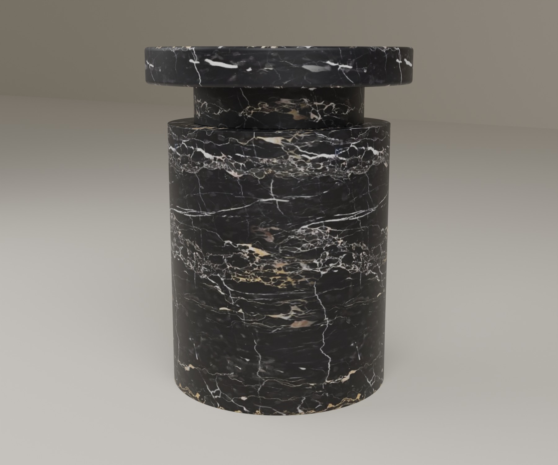Capstone Side Table in Nero Portoro