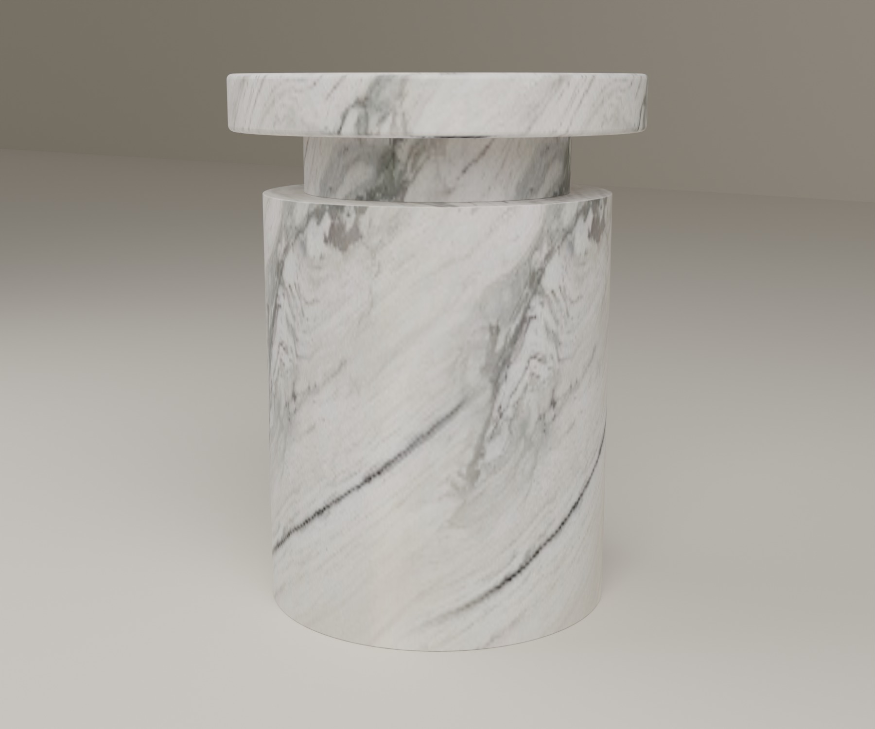 Capstone Side Table in Panda White