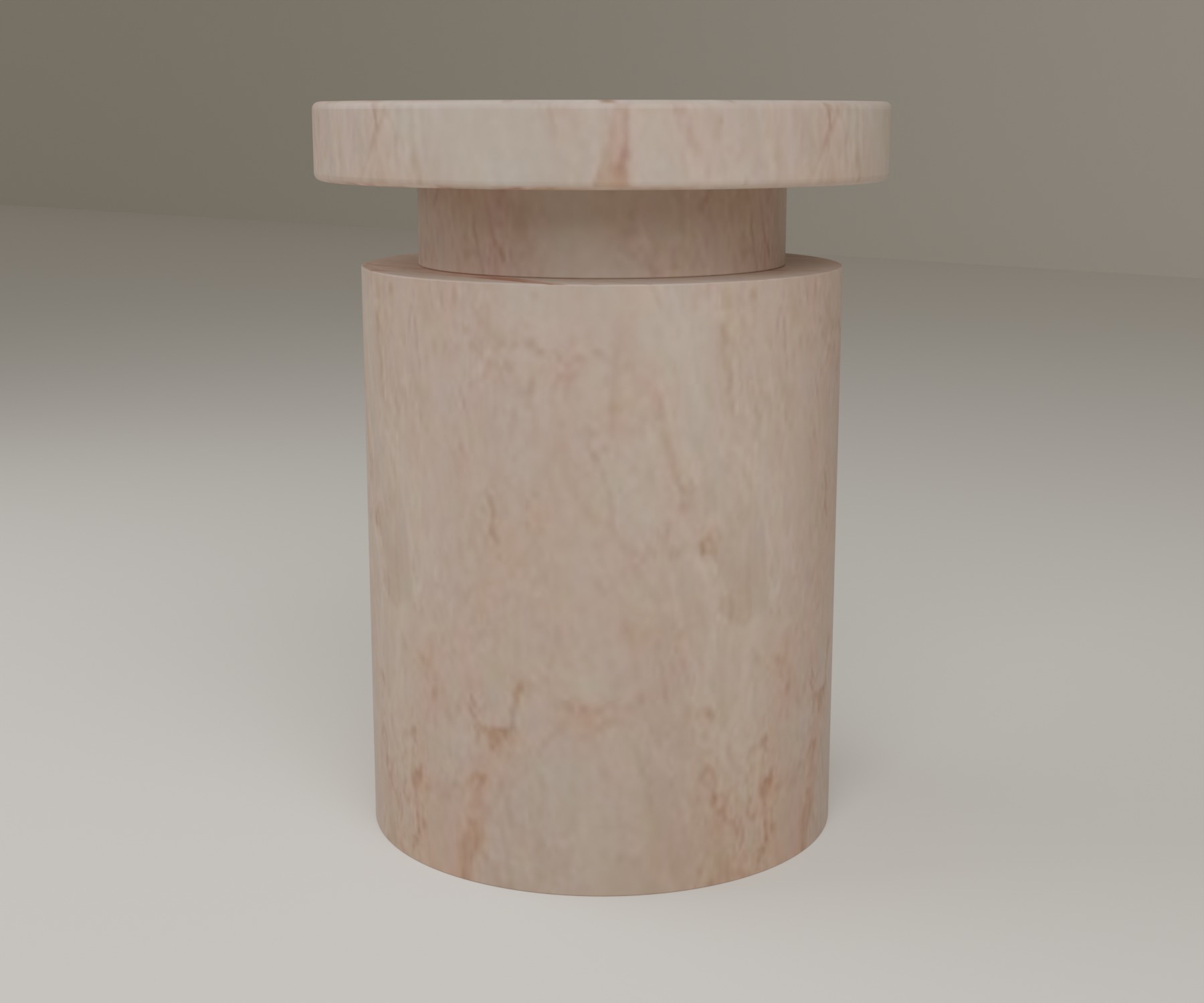 Capstone Side Table in Rose Cream