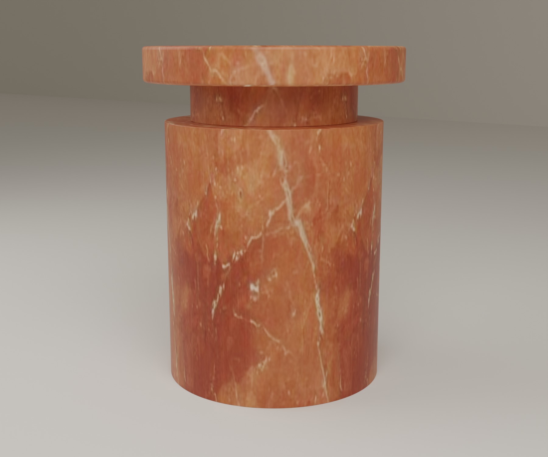 Capstone Side Table in Rosso Alicante