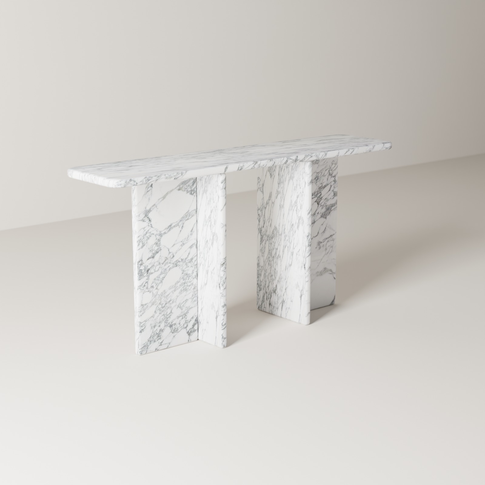Entryway Console in Arabescato Corchia