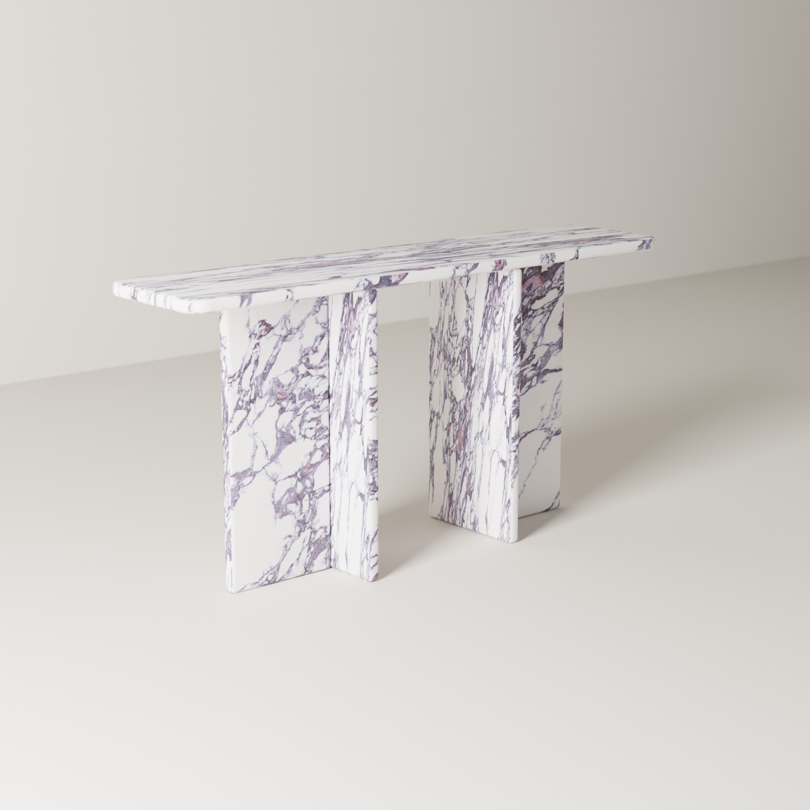 Entryway Console in Asia Calacatta Viola
