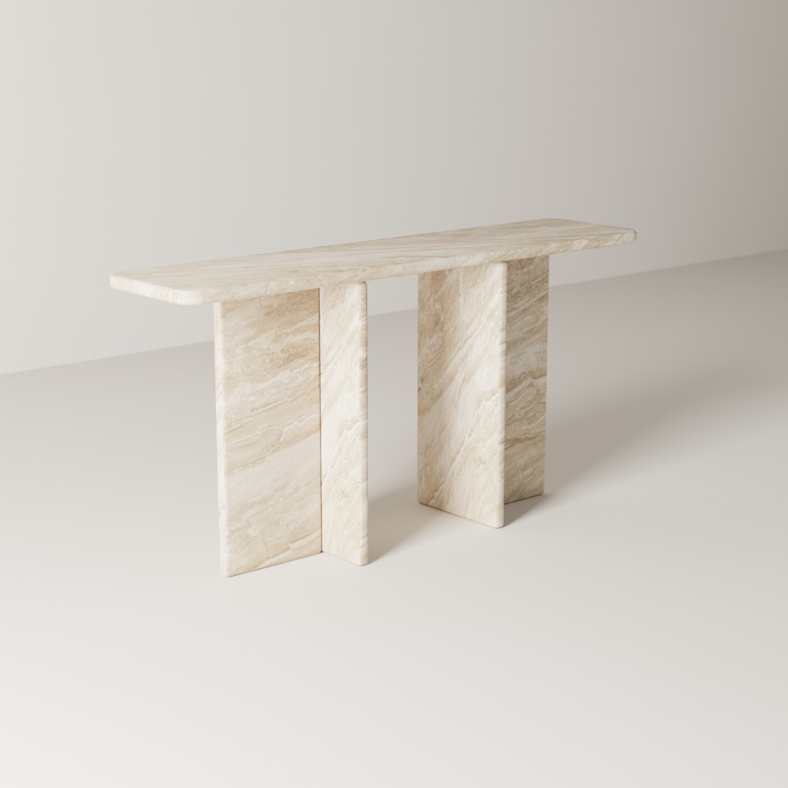 Entryway Console in Diano Reale Marble