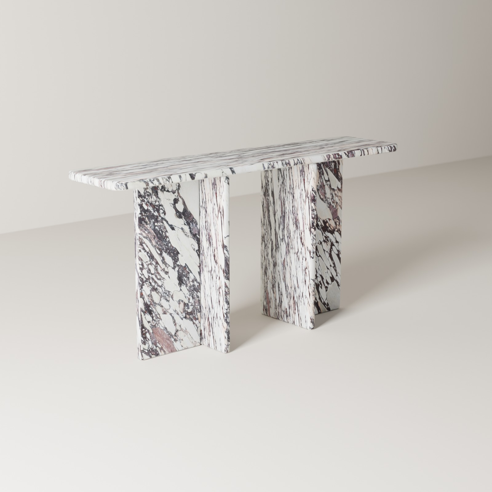 Entryway Console in Italian Calacatta Viola