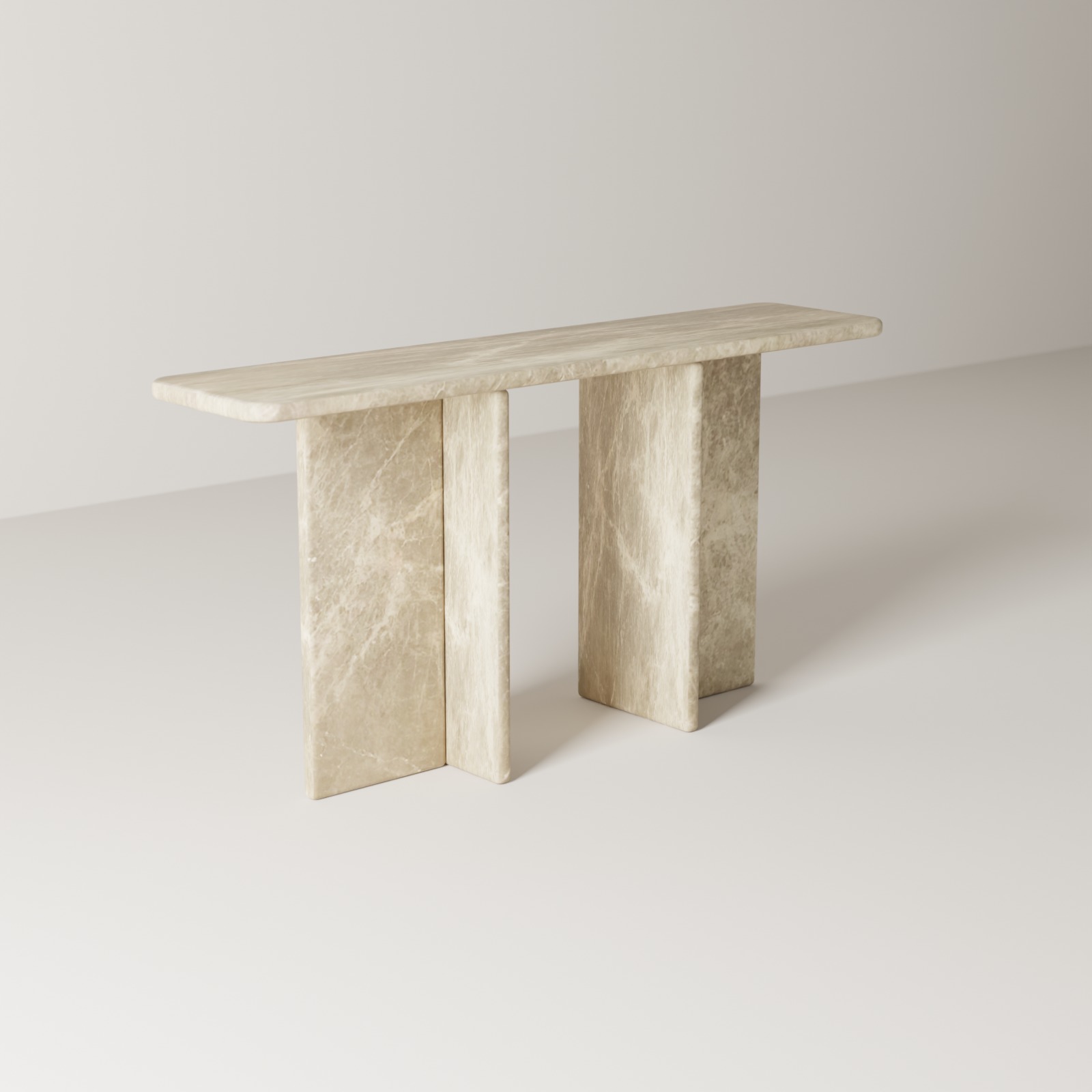 Entryway Console in Light Emperador
