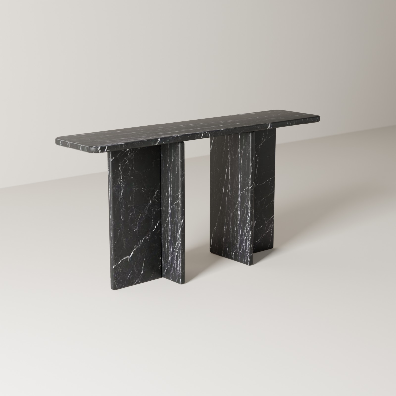 Entryway Console in Nero Marquina
