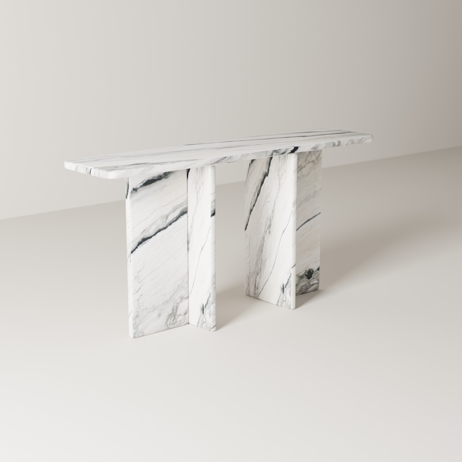 Entryway Console in Panda White