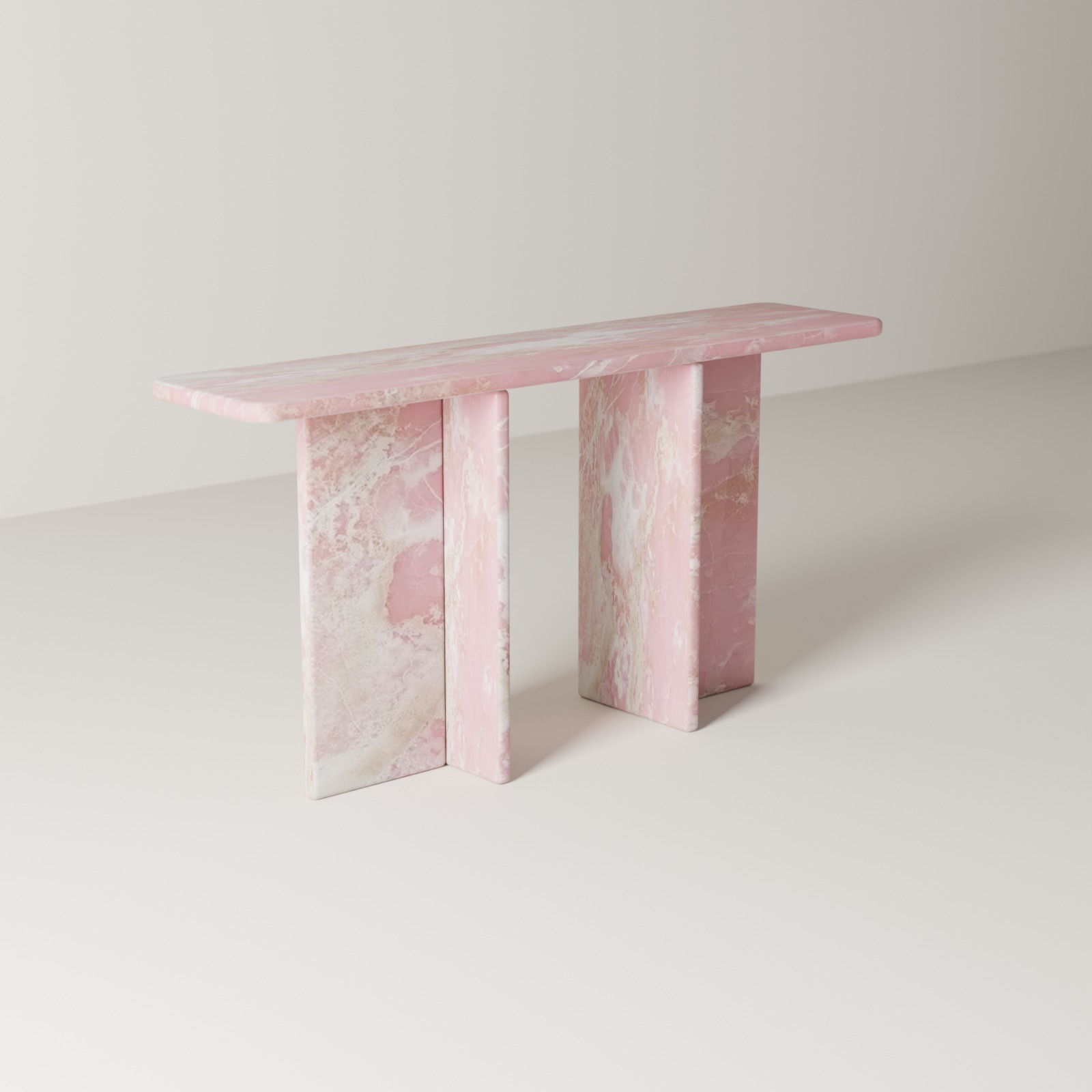 Entryway Console in Pink Onyx