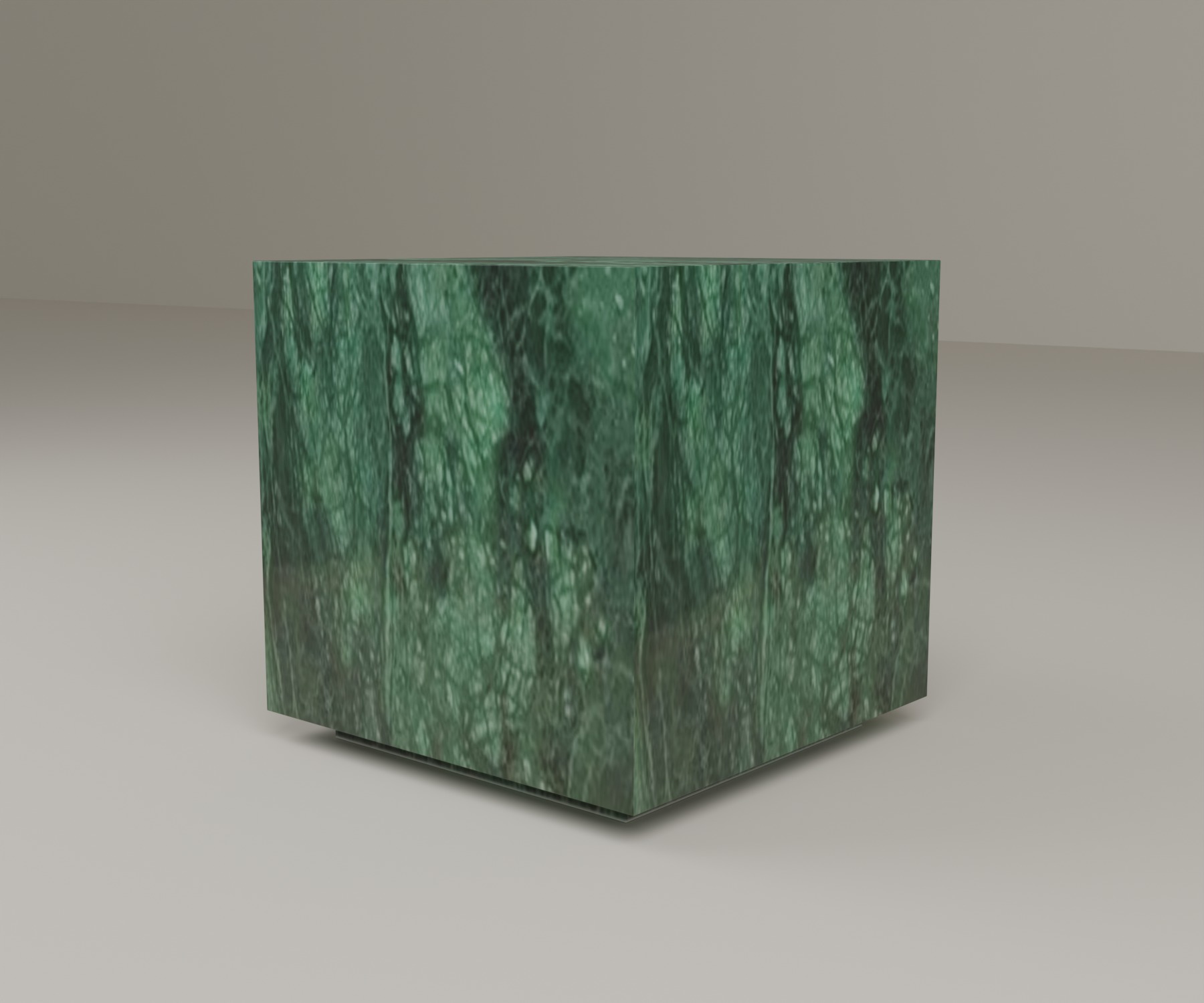 Floating Plinth Side Table in Indian Green