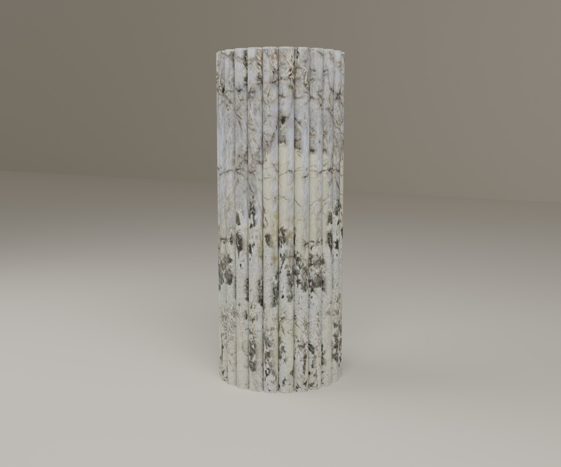 Fluted Pedestal in Patagonia Quartzite