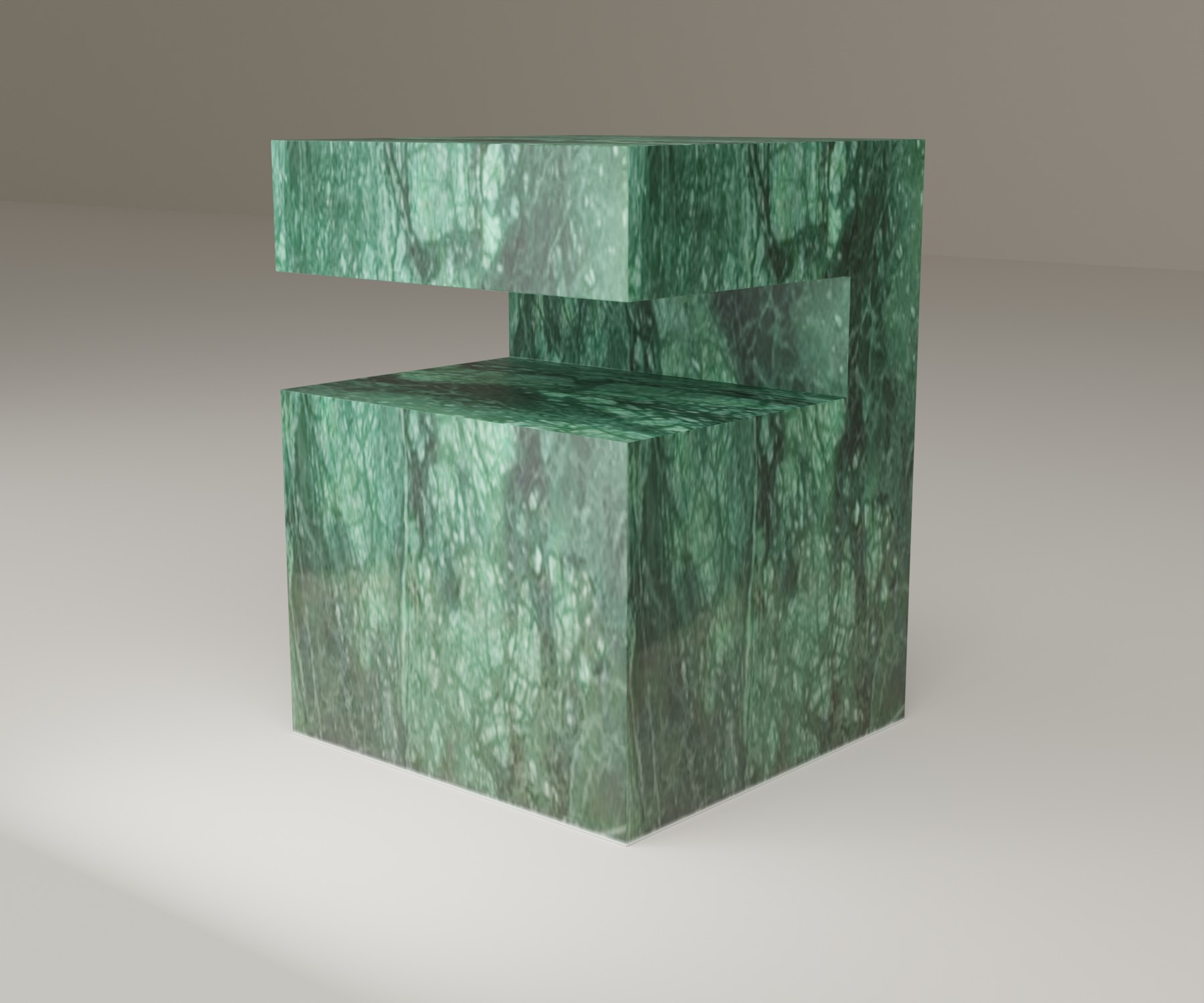 Ledge Side Table in Indian Green