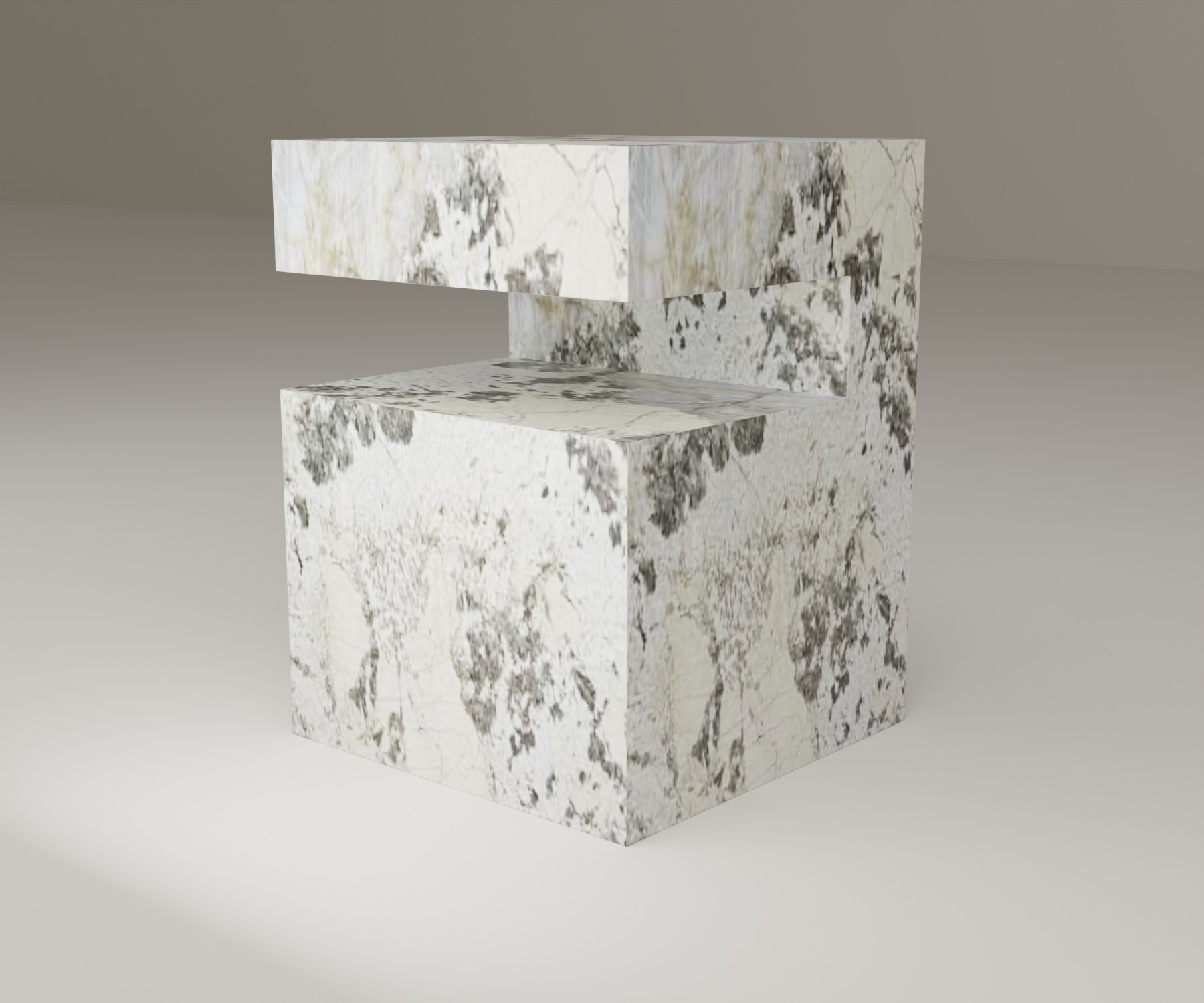 Ledge Side Table in Patagonia Quartzite