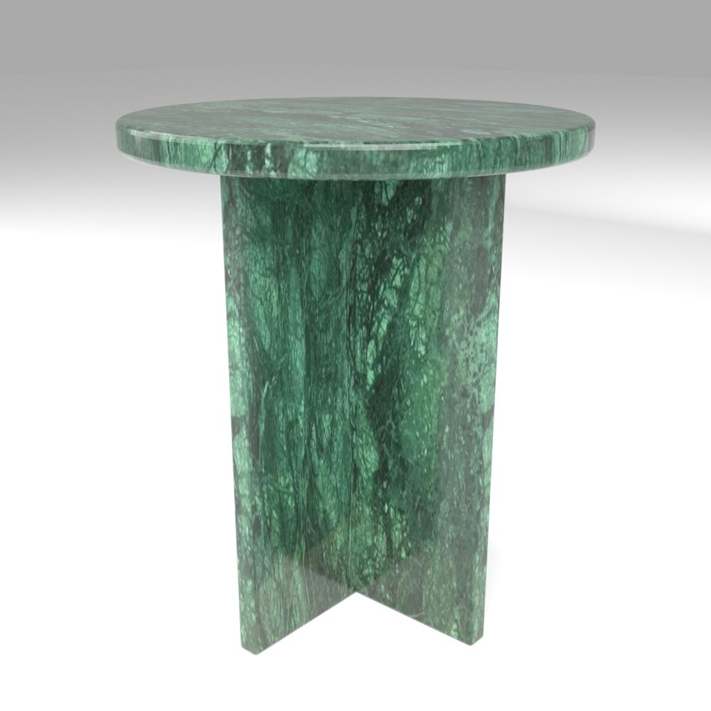 Ovalo Side Table in Indian Green