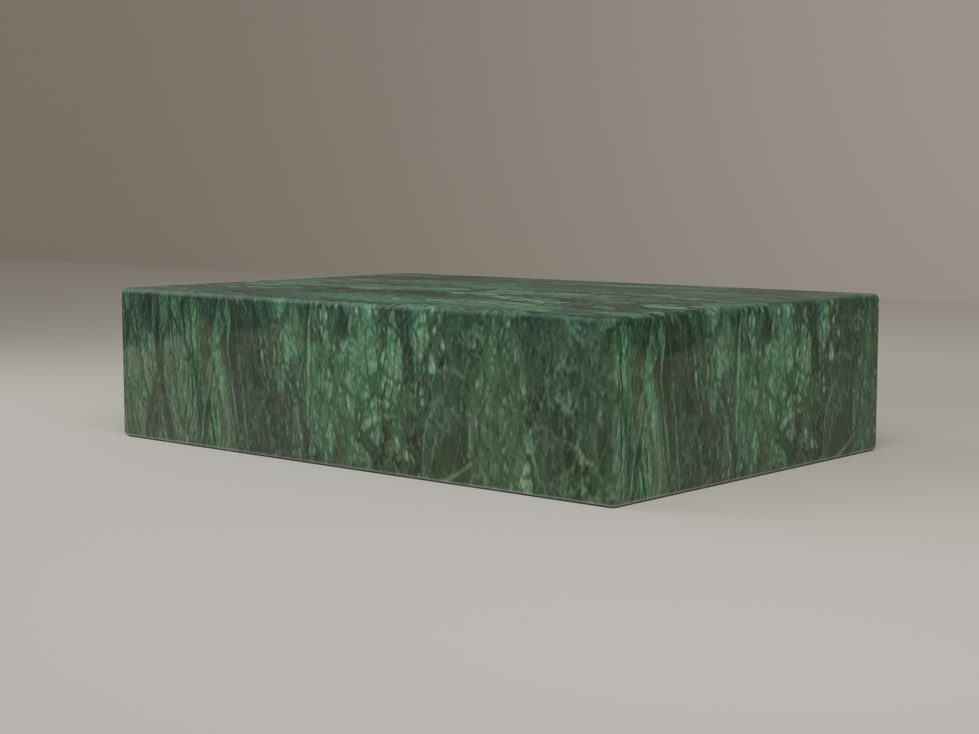 Plinth Coffee Table in Indian Green